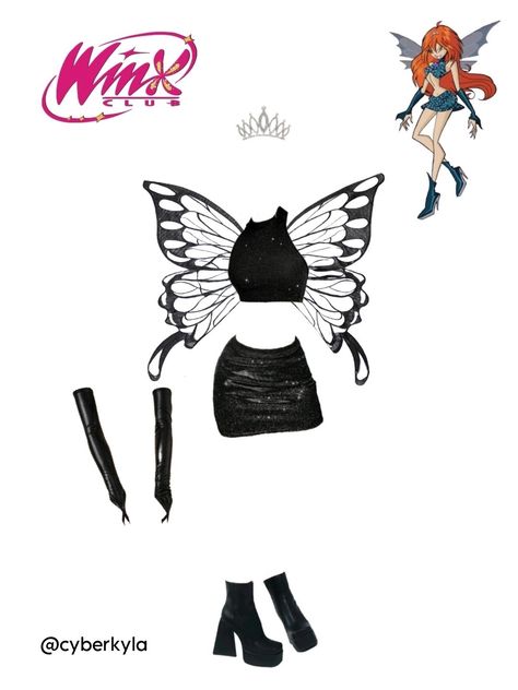 Dark Bloom Winx Club Costume, Winx Costume Ideas, Winx Club Outfits Costumes, Dark Winx Club, Disfraz Winx Club, Bloom Halloween Costume, Halloween Costumes Curvy, Bloom Winx Club Outfits, Bloom Winx Club Costume