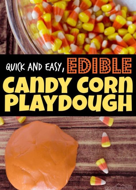 Corn Activities, Recipe Crafts, Pumpkin Seed Crafts, Pumpkin Science Experiment, Corn Crafts, Preschool Inspirations, Candy Corn Recipe, Corn Craft, Easy Playdough Recipe