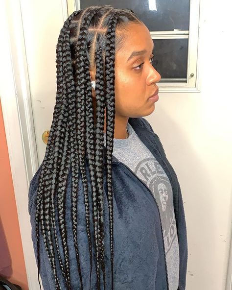 Box Braids Medium Length, Brown Box Braids, Box Braids Tutorial, Large Box Braids, Colored Box Braids, Knotless Box Braids, Medium Box Braids, Big Box Braids, Short Box Braids