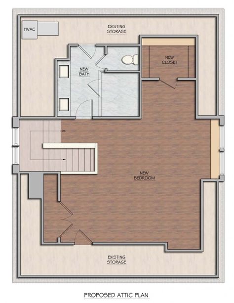 22-124 Attic After Plan Attic Rooms Slanted Walls, Attic Master Suite, Attic Rooms Ideas, Attic Organization, Attic Library, Pine Flooring, Attic Makeover, Cozy Attic, Slanted Walls