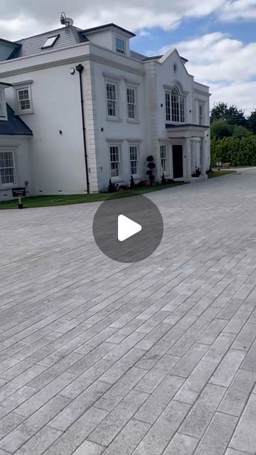 Mark and Michelle on Instagram: "Driveway complete…. Buzzing with the light grey we have chosen. Having the drive done makes it really start to feel like home!! For those that will ask, paving slabs come from @marshallsgroup and we are buzzing off them!! 
#driveway #home #prproduct #grey #happy" Drive Way Paving, Side Entry Garage Driveway, Pavers Driveway, Stamped Concrete Driveway, Modern Driveway, Paving Ideas, Driveway Lighting, Long Driveways, Paver Driveway