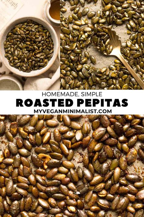 Toasted Pepitas Recipe, Toasted Pepitas, Roasted Pepitas, Roasted Lentils, Shelled Pumpkin Seeds, Avocado Crema, Flax Seed Recipes, Pumpkin Spice Syrup, Herbs Spices