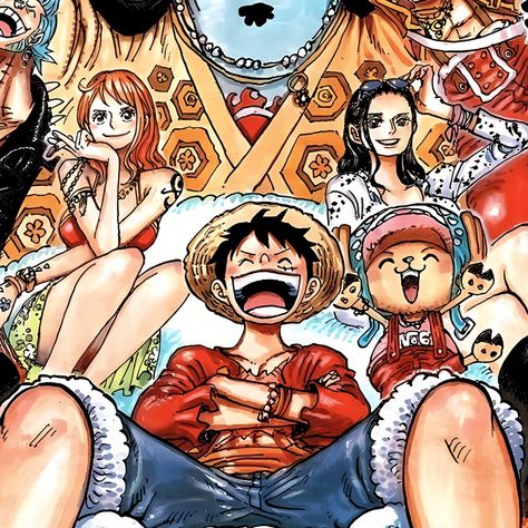 Strawhats Ch 1060 One Piece Icons, One Piece Cartoon, Shōnen Manga, One Piece 1, Japanese Manga Series, Nerd Alert, One Piece Manga, Op Art, One Piece Anime