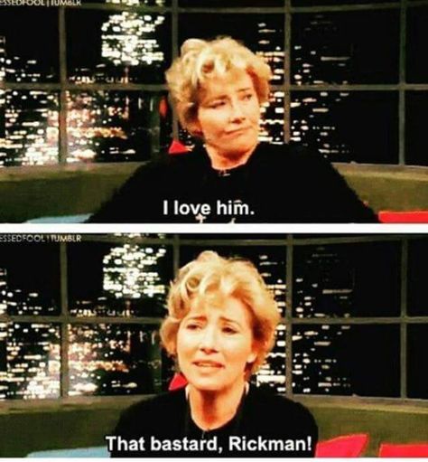 Alan Rickman Emma Thompson, Alan Rickman Always, Alan Rickman Severus Snape, Harry Potter Severus, Harry Potter Severus Snape, Snape Harry Potter, Snape Harry, Emma Thompson, Alan Rickman