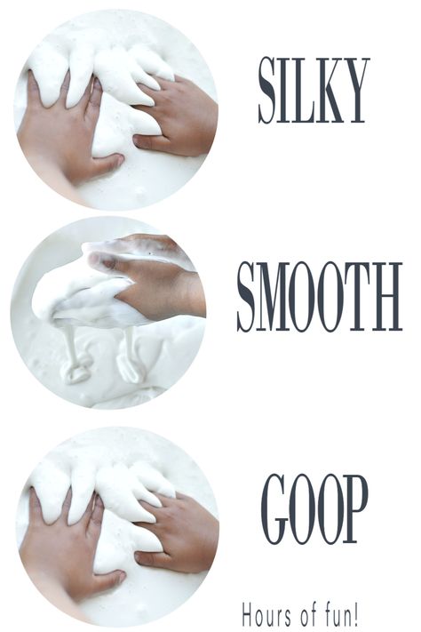 Super Soft oobleck or goop recipe for hours of fun Goop Recipe, Sensory Activities For Kids, Preschool Sensory, Homemade Paint, Toddler Play, Play Ideas, Play Dough, Sensory Activities, Baby Safe