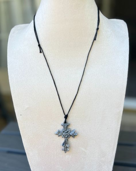 Black Friday/Cyber Monday Sales now at https://www.shenandoahclayco.etsy.com and coming November 29 beginning 8am EST to https://www.shenandoahclayco.store https://www.shenandoahclayco.store https://www.shenandoahclayco.etsy.com Embrace the mystery of dark academia with this individually handcrafted gothic cross necklace. Sculpted from polymer clay and coated in genuine silver, each piece is hand-antiqued through a unique chemical process, giving it a beautifully aged, vintage-inspired pati... Gothic Cross Necklace, Gothic Cross, Gothic Crosses, Dark Academia, Cross Necklace, Black Friday, Vintage Inspired, Polymer Clay, Silver