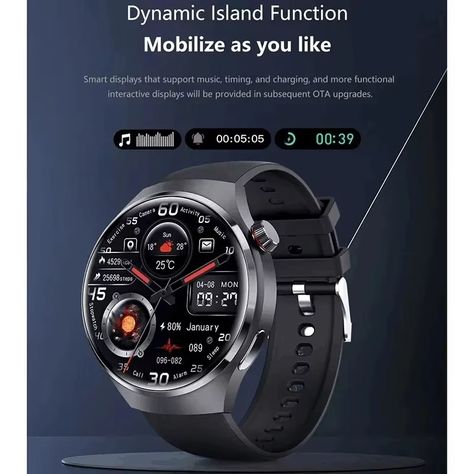 Link In Bio Jam Alarm, Nfc Technology, Interactive Display, Remote Camera, Digital Health, Smart Watches Men, Emergency Call, Voice Assistant, Huawei Watch