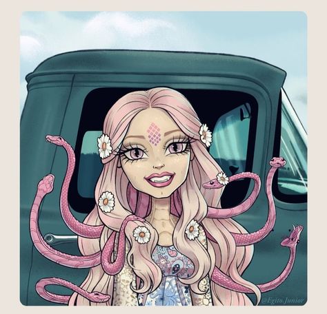 Viperine Gorgon, Monster H, Disney Barbie, Original Monster, Arte Monster High, Monster High Pictures, Chloe X Halle, Moster High, Monster High Art