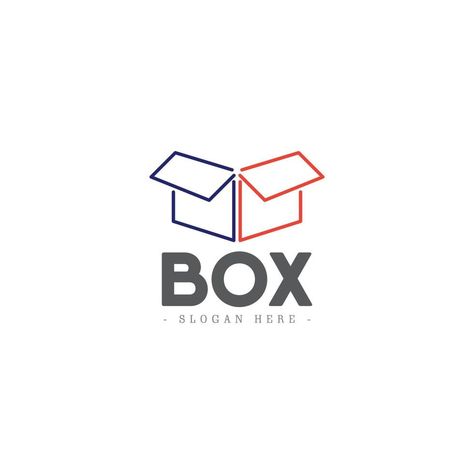 Logo Box Design, Box Logo Design Ideas, Gift Box Logo, Box Logo Design, Creative Photography Logo, Box Vector, Logo Sketches, Gift Logo, Box Icon