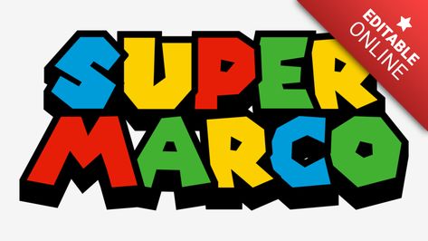 Generate Mario Bros Letters Super Mario Letters Printable Free, Super Mario Letters, Super Mario Font, Mario Bros Png, Mario Bros Birthday Party Ideas, Super Mario Game, Mario Bros Birthday Party, Mario Game, Super Mario Games