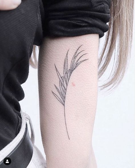 Tropical Tattoo, Biblical Tattoos, Florida Tattoos, Cuff Tattoo, Branch Tattoo, Palm Tattoos, Summer Tattoo, Blue Tattoo, Side Tattoos