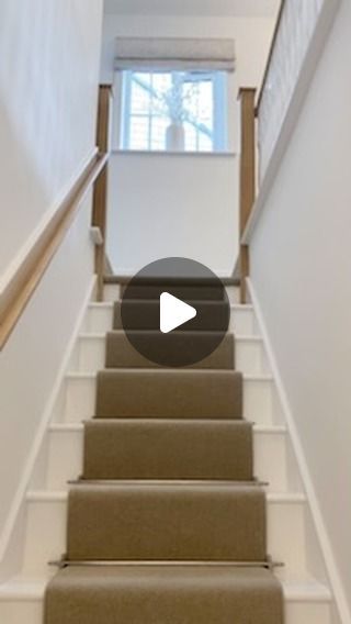 FARM VIEW HOUSE 🏡 on Instagram: "Staircase is finally done with runner and stair rods.

We had the carpet whipped and added brushed silver stair rods to tie in with my ceiling lights. 

Prepping and painting the staircase was a time consuming job but I’m pretty pleased with how it’s turned out. 

Just to find pictures now to bring it all together 🤍
.
.
#staircase 
#stairrods 
#stairrunner 
#landingdecor 
#neutraldecor 
#neutralhome 
#moderncountry 
#moderncountrystyle 
#stonebridgehomes 
#thebelfryhouse" Stair Runner With Rods, Farm View, Landing Decor, Heart Song, Nightly Routine, Stair Rods, Modern Country Style, Stone Bridge, The Staircase