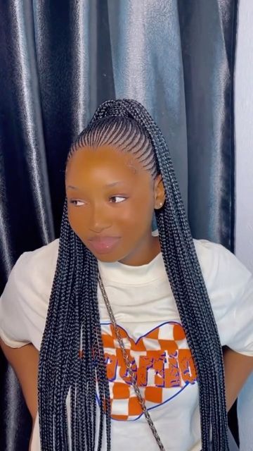 Mwongezo Lines Styles, Pencil Styles Hair, Pencil Lines Braids Styles With Beads, Lines Styles Braids, Latest Ghanian Lines Hair Styles, Latest Conrows Lines For Black Women, Back Lines Hairstyle, Nairobi Lines Hairstyle, Lines Hairstyles African Natural Hair