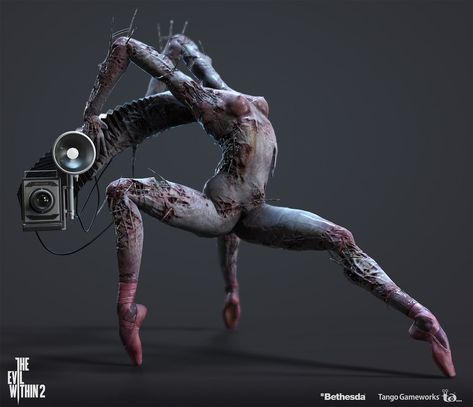 ArtStation - THE EVIL WITHIN2 - Obscura, reiko hirashima Silent Hill Concept Art, Silent Hill Monsters, Horror Pic, Stefano Valentini, Monsters Design, Aesthetic Archive, Body Horror, Beast Creature, Creepy Stuff