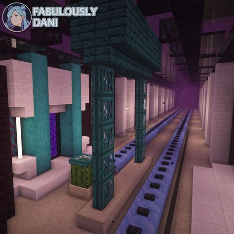 Check out the design on YouTube! Nether Highway, Minecraft Nether Hub, Nether Hub, Highway Design, Hub Design, Minecraft Interior, Minecraft Blueprints, Minecraft Crafts, Minecraft Projects