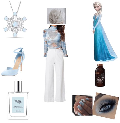 Modern Elsa Outfit, Frozen Party Outfit, Elsa Inspired Outfit Casual, Elsa Modern Outfit, Frozen Outfit Ideas, Elsa Outfit Ideas, Elsa Inspired Outfit, Descendants Auradon, Frozen Inspired Outfits