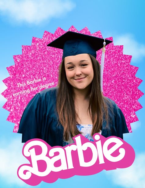 Barbie Grad Cap, Barbie Graduation Cap, Barbie Graduation, Graduation Barbie, Barbie Instagram, Teacher Ootd, Barbie Summer, Grad Ideas, Graduation Design