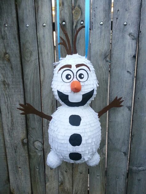 Olaf Pinata, Diy Pinata, Olaf, Olaf The Snowman, Tis The Season, Disney Characters, Disney, Christmas, Quick Saves