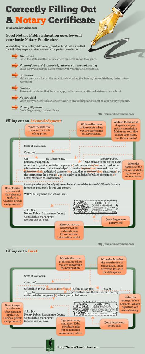 Correctly Filling Out A Notary Certificate Infographic Notary Logo Design Ideas, Public Notary, Notary Office, Notary Supplies, Become A Notary, Notary Public Business, Notary Business, Notary Signing Agent, Signing Agent