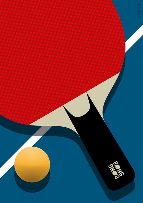 West Seattle Supper Club  Presents GO PING PONG Sport Poster Design Graphics, Sports Illustrations Art, Sports Illustrations Design, Colour Illustration, Tennis Posters, Ping Pong Table Tennis, Sport Poster Design, Sport Inspiration, Sport Illustration