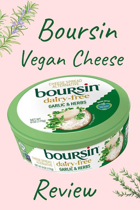 This plant-based version of Boursin has a smooth, creamy texture and a mild garlic flavor. Perfect for spreading on fancy crackers or crusty bread! https://veganshowoff.com/boursin-dairy-free #veganshowoff #plantbased #vegancheese #followyourheart #govegan Dairy Free Boursin, Vegan Boursin, Boursin Cheese Recipes Healthy, Dairy Free Boursin Recipes, Vegan Boursin Cheese, Boursin Cheese Broccoli, Boursin Dairy Free Cheese Recipes, Boursin Garlic And Herb Cheese Recipes, Dairy Free Cheese Recipe