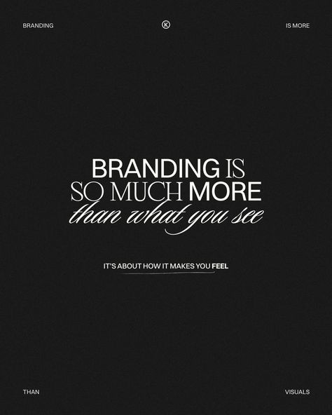 Branding isn’t just what you SEE - it’s about how you make people FEEL. Your brand isn’t just a logo - it’s an experience. Your Brand Voice, Mood, and Vision all work together to tell your story. Skipping the strategy and not hiring a pro? It can be a big mistake. It can leave your brand feeling half-baked and disconnected. Without a solid strategy, your message gets lost, and that emotional connection with your audience? Gone. ✨ Branding = Strategy (incl. Target Audience) + Logo + Mood + F... Digital Marketing Logo Ideas, Brand Aesthetic Inspiration, Branding Agency Logo, Typography Website, Premium Branding, Branding Quotes, Fashion Logos, Product Branding, Branding Strategy