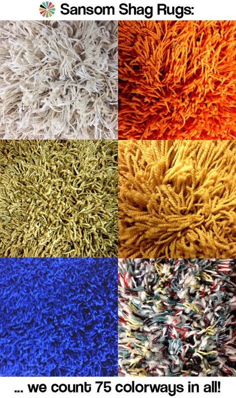 75 colors of shag rugs and carpets from Sansom Shag Rugs - oh so groovy, baby! - Retro Renovation #ShagRugs Basement Carpet, Fur Carpet, Carpet Texture, Carpet Trends, Austin Powers, Retro Renovation, Brown Carpet, Shag Carpet, Carpet Cleaning Company