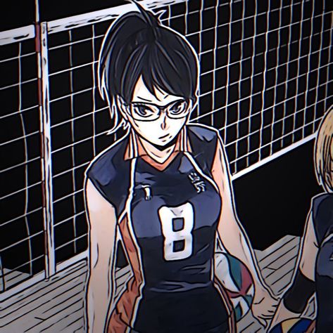 Haikyuu Kiyoko Icons, Haikyuu Pfp Kiyoko, Anime Black Hair, Volleyball Anime, Kenma Kozume, Swag Girl Style, Haikyuu Manga, Haikyuu Characters, Haikyuu Fanart