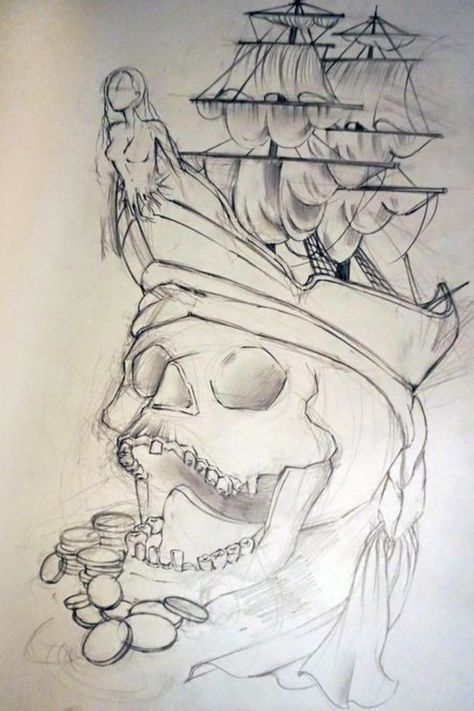 Pirate Drawing Sketches, Pirate Skull Drawing, Pirates Of The Caribbean Drawings, Pirate Art Drawing, Pirate Drawing Reference, Pirates Drawing, Pirate Drawings, Pirate Embroidery, Pirate Sketch