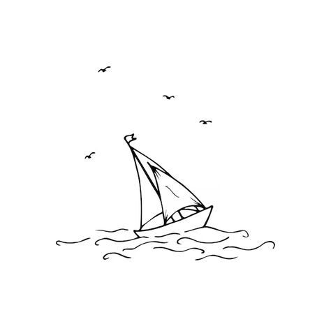 Boat Line Art Vectors, Photos and PSD files | Free Download Small Ship Tattoo, Boat Line Art, Ship On The Sea, Boat Tattoo, Simple Boat, Boat Drawing, Line Art Vector, Ship Tattoo, Love Boat