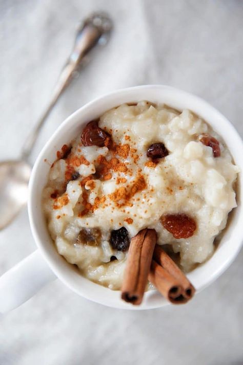 Healthy Rice Pudding Recipe Healthy Rice Pudding Recipe, Healthy Rice Pudding, Rice Pudding Vegan, Creamiest Rice Pudding Recipe, Vegan Rice Pudding, Dessert Rice, Herb Rice, Instant Pot Mac And Cheese, Pot Mac And Cheese