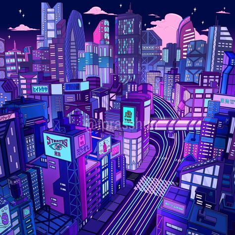 Tokyo Cyberpunk, Cyberpunk Tokyo, Lofi Art, Futuristic Cyberpunk, Neon Cyberpunk, Neon City, Neon Noir, Neon Aesthetic, Fantasy Pictures