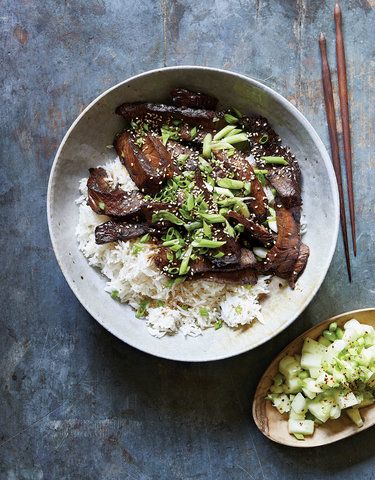 Joanna Gaines’s Mom’s Bulgogi with Cucumber Kimchi Salad | Get the recipe for Joanna Gaines’s Mom’s Bulgogi with Cucumber Kimchi Salad. Joanna Gaines Korean Recipes, Joanna Gaines Bulgogi Recipe, Joanna Gaines Beef Tips Recipe, Joanna Gaines Beef Stroganoff, Joanna Gaines Beef Tips, Magnolia Cookbook Recipes, Gains Recipes, Kimchi Salad, Magnolia Recipes