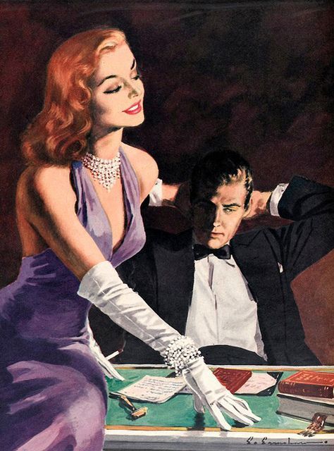 Art Pulp Fiction, Arte Pulp, Arte Pin Up, 50s Art, Pulp Fiction Art, Romance Art, 캐릭터 드로잉, Pulp Art, Women Magazines