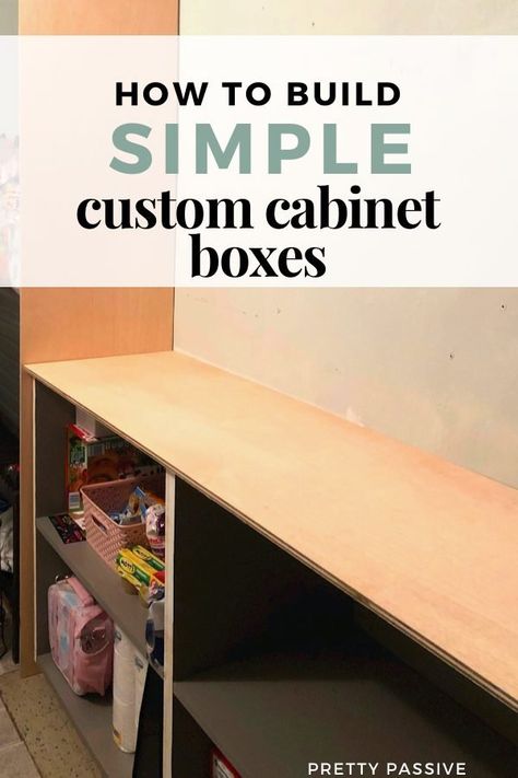 Easy DIY cabinets in a budget using one sheet of 3/4” MDF Mdf Cabinets Diy, Eclectic Decor Modern, Diy Cabinet, Cabinet Trim, Mdf Cabinets, Cabinet Boxes, Box Shelves, Scrap Material, Base Cabinet