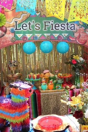 Mexican Pool Party, Colorful Party Ideas, Mexican Pool, Cinco De Mayo Party Ideas, Fiesta Wedding Shower, Fiesta Themed Party, Fiesta Table, Fiesta Cake, Mexican Fiesta Party