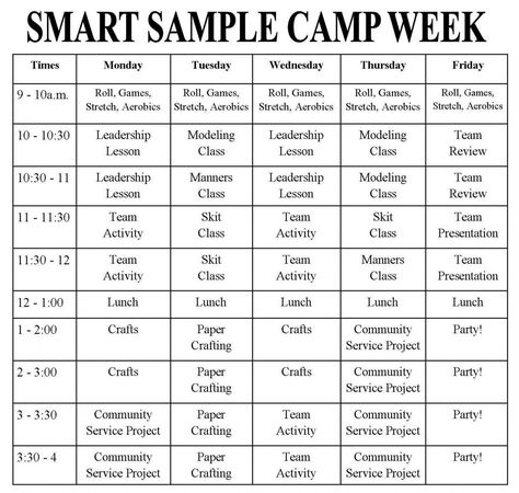 Example of sample summer camp schedule template blank blank calendar summer camp agenda template pdf. Summer camp agenda template, The agenda template is usually sent at least 2 days before the meeting. It can be transmitted through online committing t... Summer Camp Schedule, Camp Schedule, Business Agenda, Summer Camp Themes, Camping Planning, Summer Camp Activities, Work Train, Summer Schedule, Online Planner