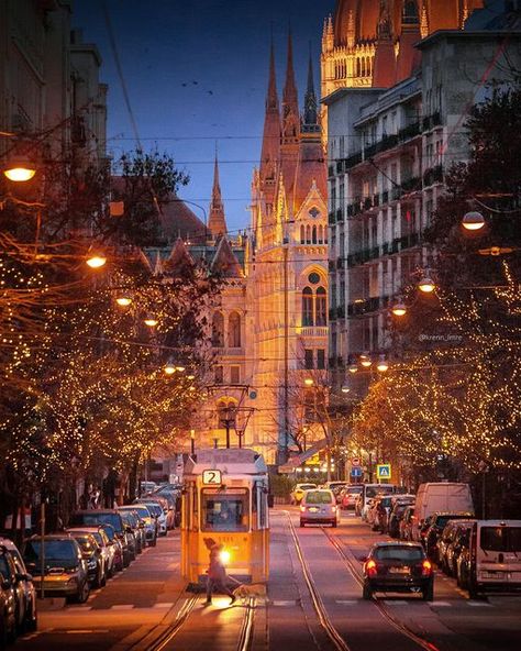 Budapest Photography, World Places, World Pictures, Budapest Hungary, Holiday Lights, Best Vacations, Wonderful Places, Beautiful Destinations, Architecture Photography