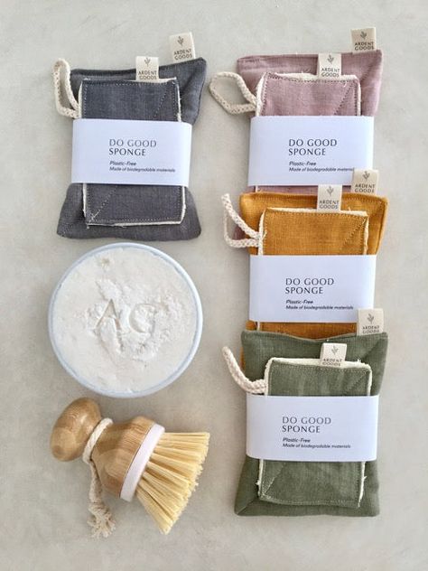 loofah and linen eco sponge set – fort & field Zero Waste Store, Citrus Essential Oil, Food Graphic Design, Sustainable Textiles, Soap Packaging, Eco Friendly Living, Porcelain Bowl, Eco Friendly Gifts, Threading