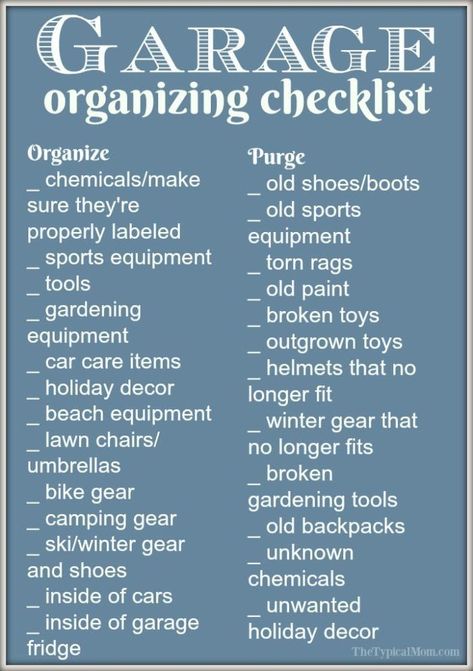 Cleaning your garage in an organized way! #printable #garage #cleaning #organizing Garage Organizing, Garage Organization Ideas, Garage Organization Tips, Garage Organize, Garage Makeover, Cleaning List, Organization Printables, Man Cave Bar, Vegas Strip