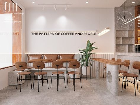 Minimalistic Cafe Design, Minimalist Cafe Interior, Scandinavian Coffee Shop, Japanese Cafe Interior, Cafe Design Interior, Muji Cafe, Start A Restaurant, Scandinavian Cafe, Contemporary Cafe