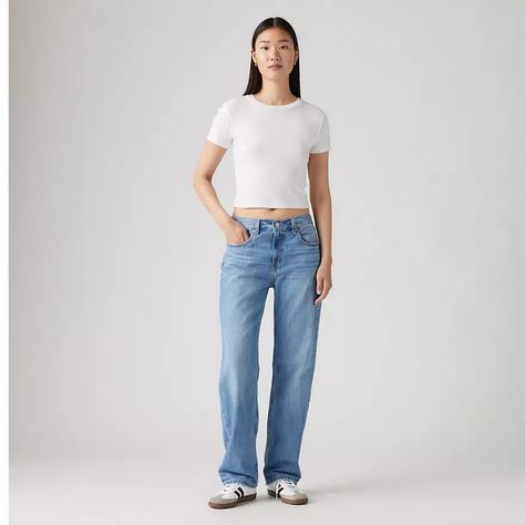 Low Pro Women's Jeans - Light Wash | Levi's® US Light Wash Levis, High Waisted Mom Jeans, Vintage Fits, Loose Jeans, Levis Women, Mid Rise Jeans, Washed Jeans, Go Ahead, Levi's Jeans