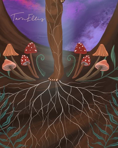 Peace Tree 🌳 🕊️ ✨ This artwork depicts our deep, inherent connection with nature. I wanted to convey the sense of peace and belonging, as well as the magic, that comes from spending time in the natural world. The roots symbolise being grounded while the butterflies and doves show our freedom and lightness. 💚 Prints available, link in bio ✨ #peace #natureart #pachamama #mothernature #natureconnection #celestial #yogaart #yogi #treepose #spiritualart #etherealart Tree Pose, Yoga Art, Ethereal Art, Spiritual Art, Divine Feminine, Natural World, Nature Art, Mood Board, Spirituality