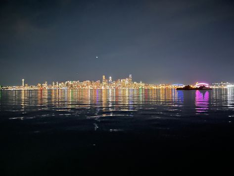 Beach
Skyline
Seattle
Alki
Alki Beach
Downtown
Aesthetic
Sky
Night
Vibe
Water
Sea
Lights
Midnight
Landscape 
Lighting
Neon Seattle Beach Aesthetic, Alki Beach Seattle, Seattle Beach, Washington Seattle, Seattle City, Assalamualaikum Image, Post Grad, City Aesthetic, Beach Aesthetic