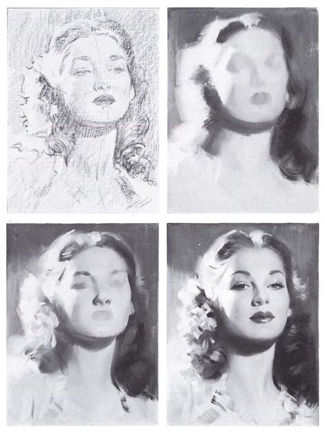 Today's Inspiration: The Old School: Andrew Loomis Andrew Loomis, Charcoal Art, Arte Inspo, Creative Illustration, Art Instructions, Art And Illustration, Anatomy Art, Drawing Tutorials, Facial Expressions