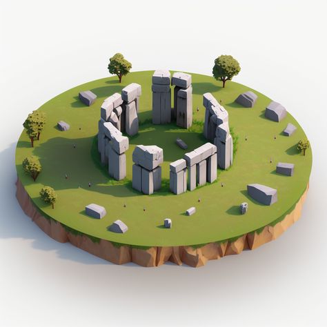 Isometric 2d Game Art, Blender Low Poly Environment, 3d Low Poly Environment, Low Poly Environment Landscapes, Lowpoly 3d Modeling, Blender Project Ideas, Low Poly Game Art, Low Poly Aesthetic, 3d Game Design