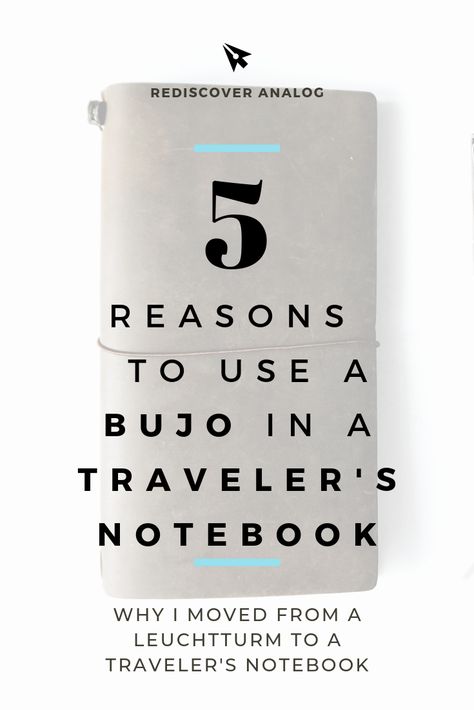 Why I Moved My Bullet Journal to a Traveler's Notebook Diy Travelers Notebook Inserts, Travelers Notebook Setup, How To Bullet Journal, Bujo Spreads, Journal Layouts, Notebook Refill, Planner Setup, Bullet Journal How To Start A, Traveler Notebook Inserts