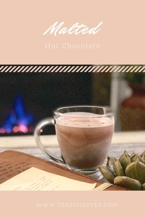 This creamy and delicious hot cocoa has a secret ingredient that creates a richness that is so yummy during cold winter months.  #hotchocolate #hotcocoa #malt #whoppers #warmdrinks #hotdrinks Malt Recipe, Hot Chocolate Recipe, Chocolate Malt, Malted Milk, Pinterest Party, Winter Drinks, Hot Chocolate Recipes, So Yummy, Secret Ingredient