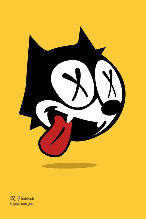 Felix The Cat, Graffiti Style Art, Graffiti Cartoons, Felix The Cats, Desenho Tattoo, Old Cartoons, Graffiti Styles, Cartoon Character Design, Vintage Cartoon