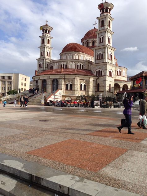 Korce,Albania Korce Albania, Night City, Albania, Taj Mahal, Istanbul, Places To Visit, Architecture, Quick Saves